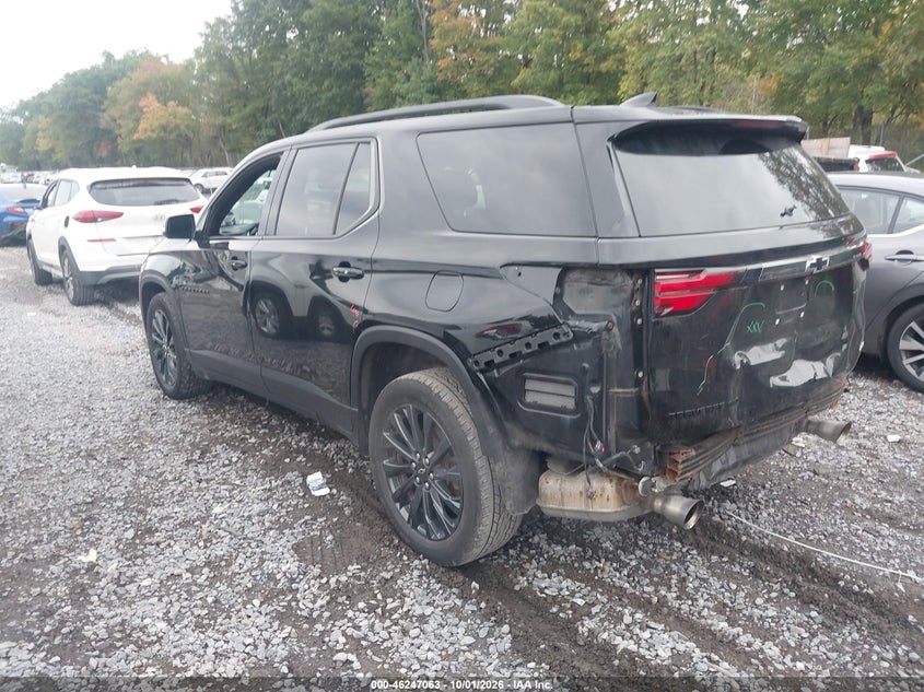 Vin: 1gnevjkwxnj182717, lot: 46747089, chevrolet traverse awd rs 20223