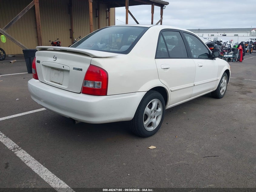 MAZDA PROTEGE 2000 VIN JM1BJ2218Y0275277