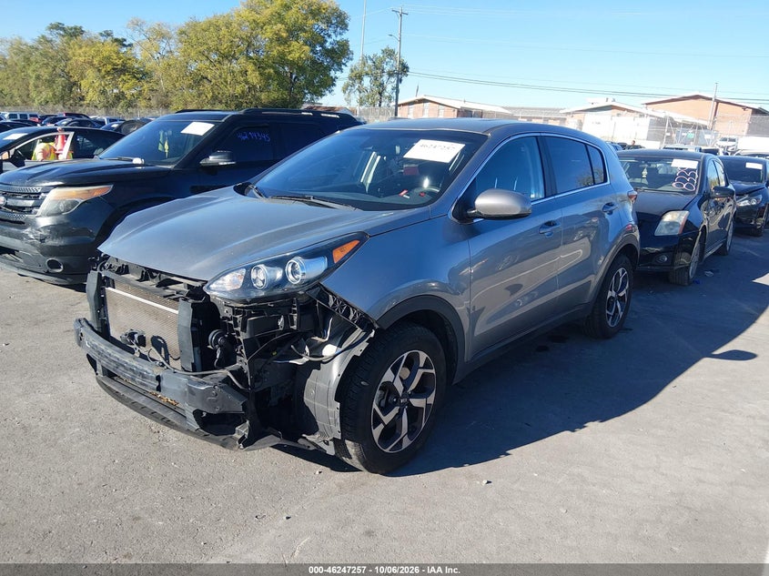 Vin: kndpm3ac7m7938250, lot: 46747283, kia sportage lx 20212