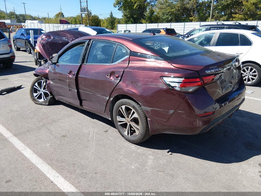 Vin: 3n1ab8cv2ly289853, lot: 46747303, nissan sentra sv xtronic cvt 20203