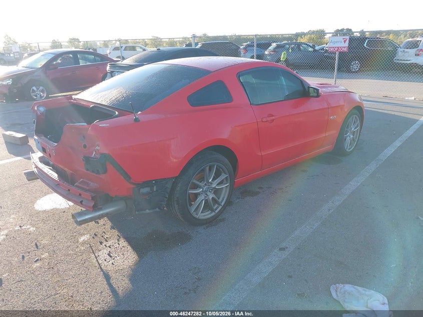 Vin: 1zvbp8cf5d5281334, lot: 46747308, ford mustang gt premium 20134