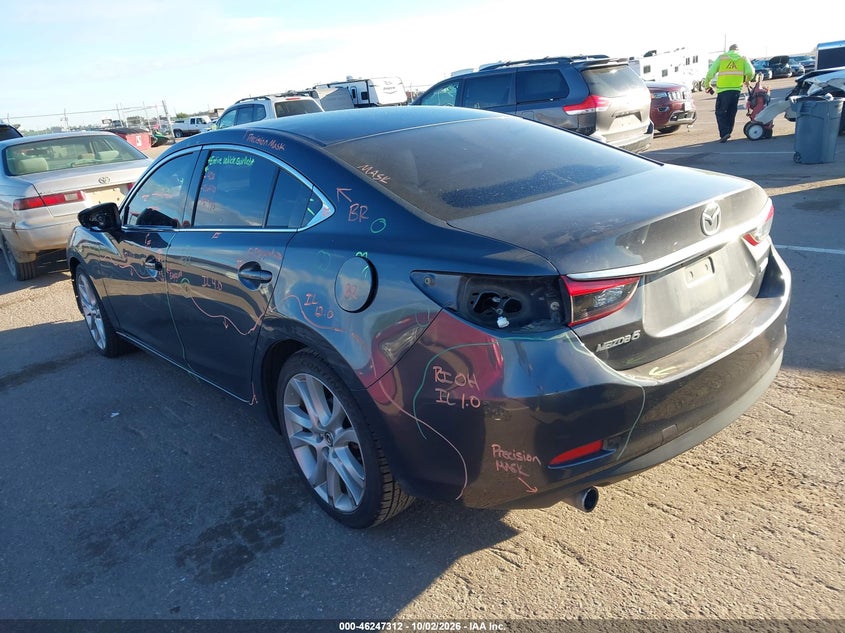 Vin: jm1gj1v57g1479771, lot: 46747338, mazda mazda6 i touring 20163
