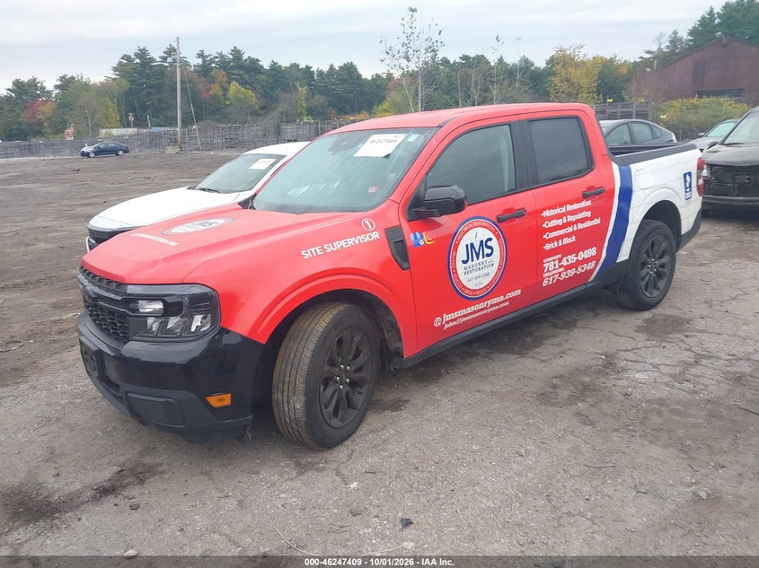 Vin: 3fttw8j9xrrb53201, lot: 46747435, ford maverick xlt 20242