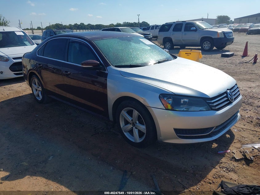 Vin: 1vwbp7a36dc032037, lot: 46747575, volkswagen passat 2.5l se 2013 img_1