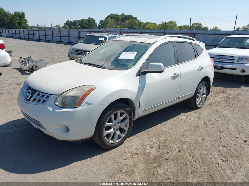 Vin: jn8as5mv1bw265385, lot: 46747601, nissan rogue sv 20112