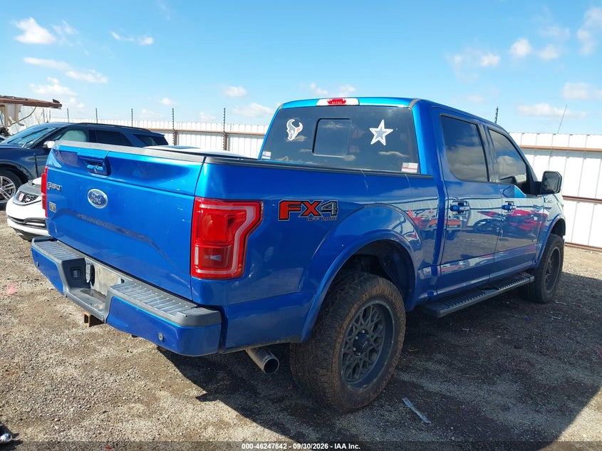 Vin: 1ftew1eg8fke72525, lot: 46747668, ford f-150 lariat 20154