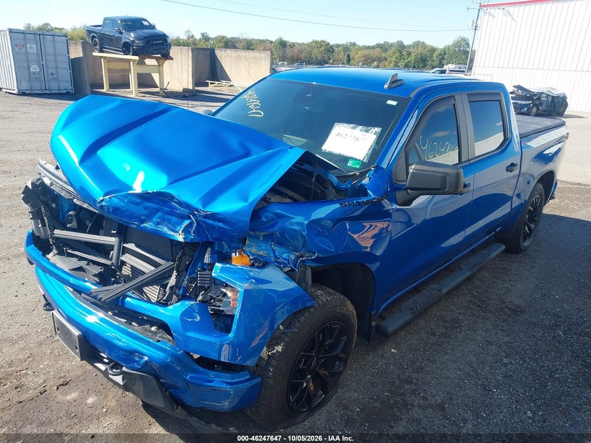 Vin: 1gcpdbek9nz581865, lot: 46747673, chevrolet silverado 1500 4wd  short bed custom 20222