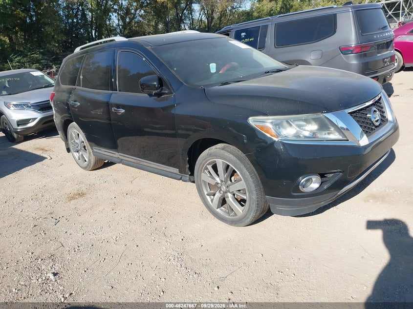 Vin: 5n1ar2mm6dc631788, lot: 46747693, nissan pathfinder platinum 20131