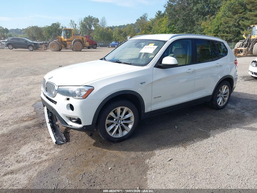 Vin: 5uxwx9c54g0d91635, lot: 46747697, bmw x3 xdrive28i 20162
