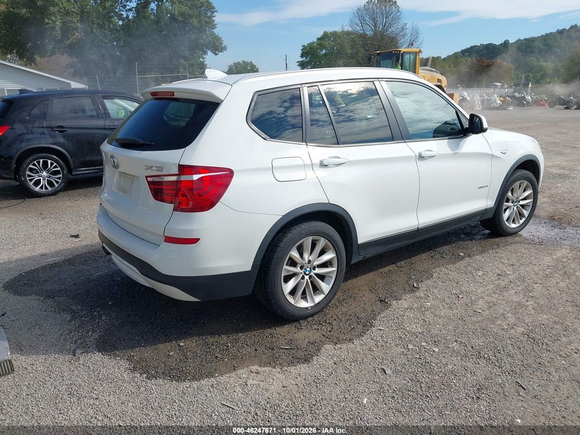 BMW X3 2016 VIN 5UXWX9C54G0D91635