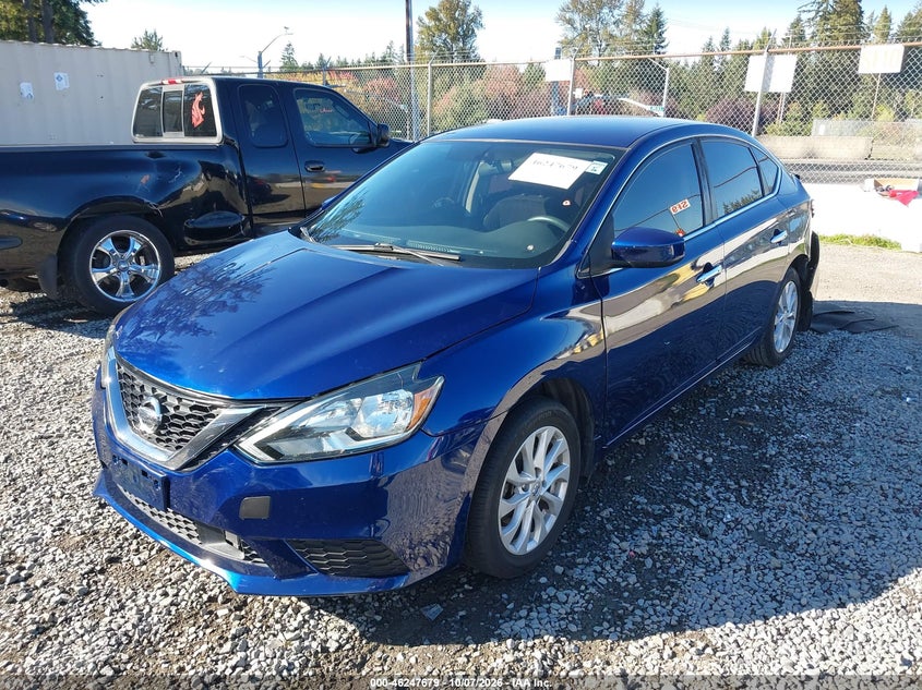 2019 Nissan Sentra Sv, Удар ззаду, IAAI, VIN 3N1AB7AP8KY330032 — фото 2