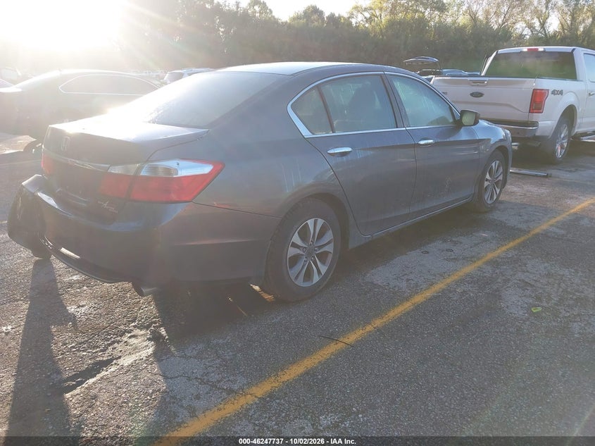 Vin: 1hgcr2f37ea193704, lot: 46747763, honda accord lx 20144