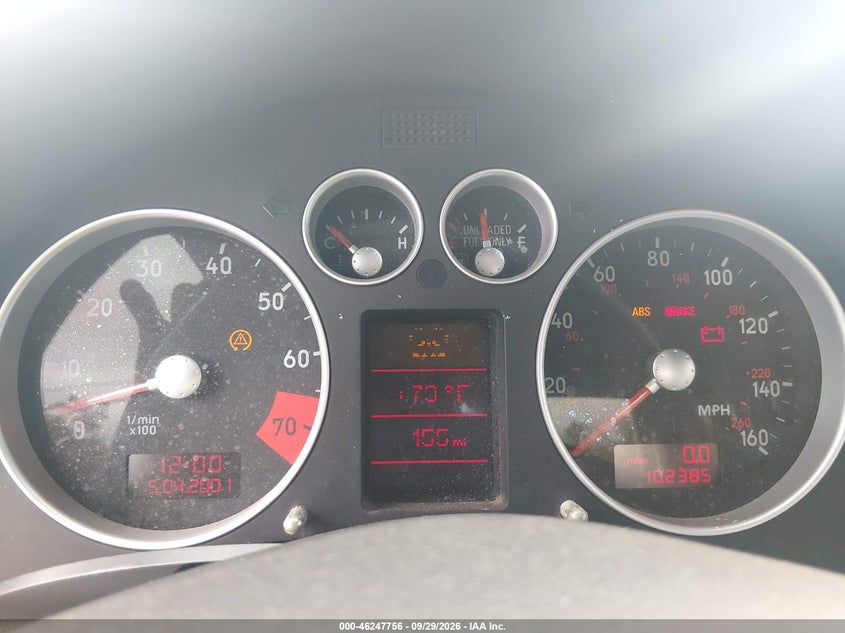 AUDI TT 2001 VIN TRUUT28N111041419