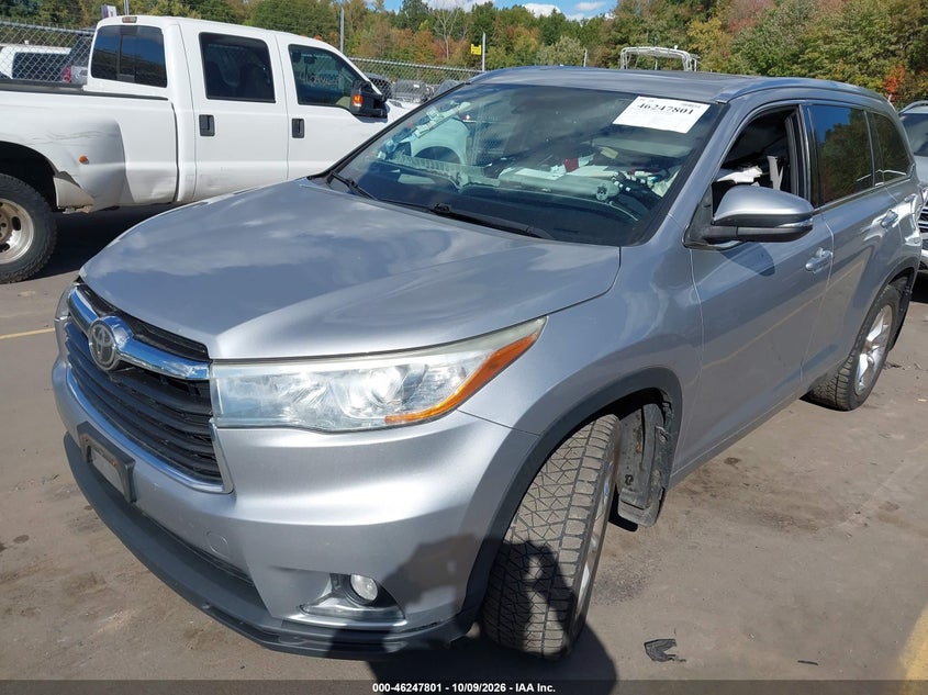 TOYOTA HIGHLANDER 2015 VIN 5TDDKRFH5FS126308