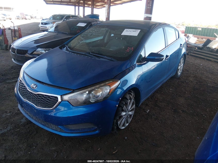 2014 Kia Forte Ex, Угон, IAAI, VIN KNAFX4A86E5049423 — фото 2