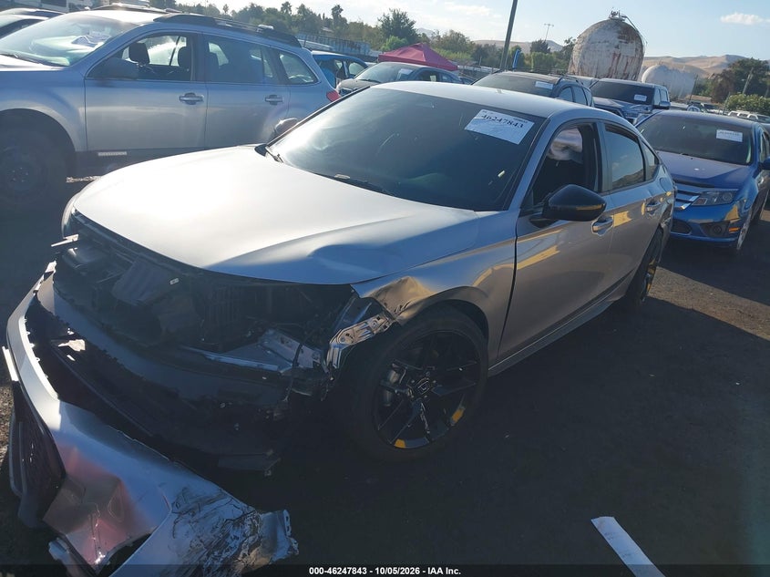 Vin: 19xfl2h86se025518, lot: 46747869, honda civic sedan sport 20252