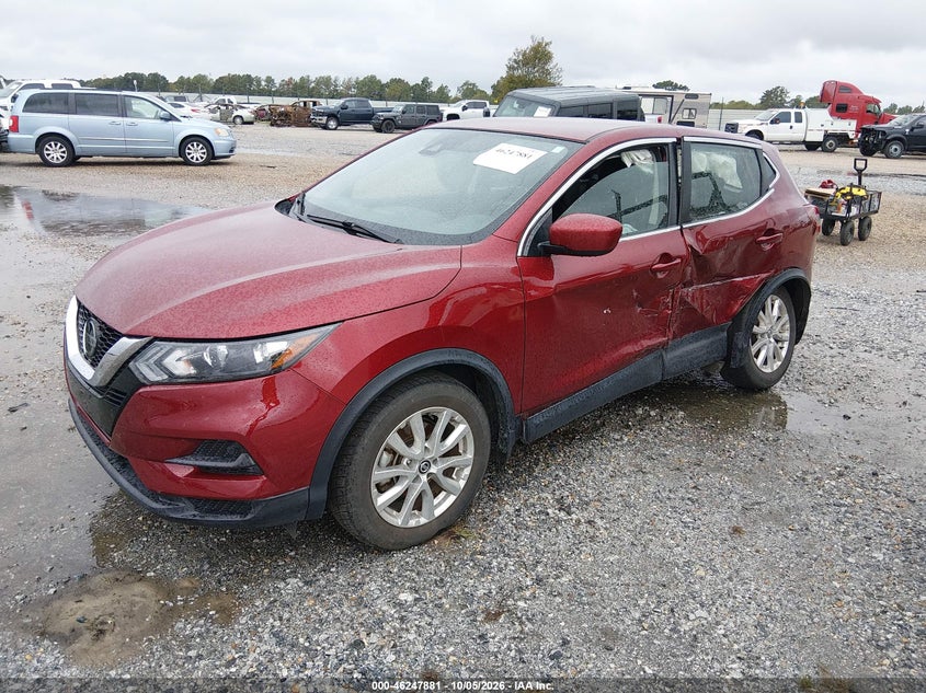 Vin: jn1bj1av8mw312238, lot: 46747907, nissan rogue sport s fwd xtronic cvt 20212