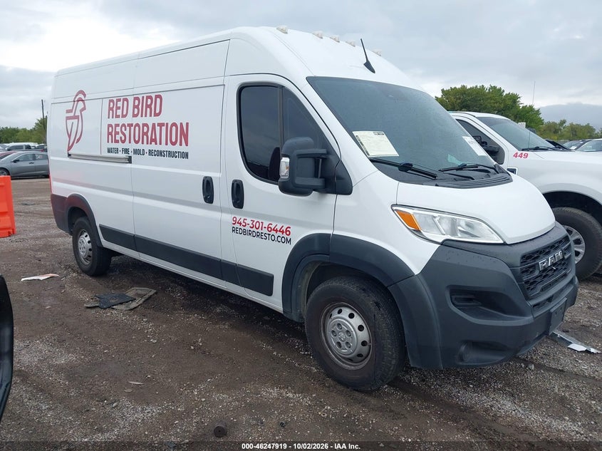 Vin: 3c6lrvdg9pe502408, lot: 46747945, ram promaster 2500 high roof 159 wb 2023 img_1