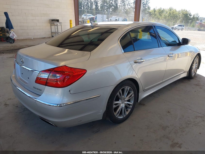 Vin: kmhgc4cd3cu202982, lot: 46747954, hyundai genesis 3.8l 20124