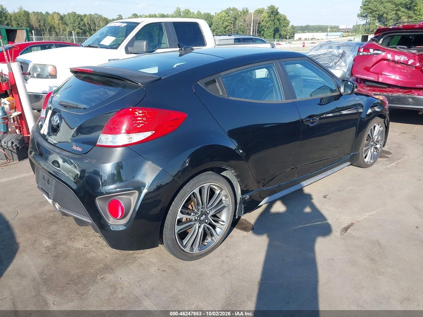Vin: kmhtc6ae5gu281566, lot: 46747979, hyundai veloster turbo 20164