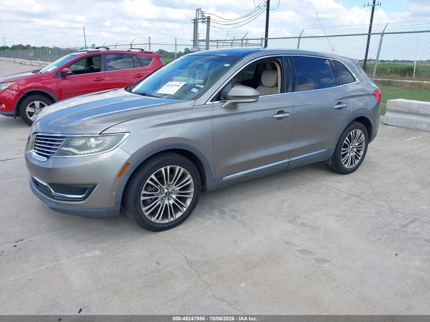 Vin: 2lmpj6lr4hbl12616, lot: 46747981, lincoln mkx reserve 20172