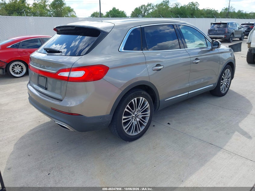 Vin: 2lmpj6lr4hbl12616, lot: 46747981, lincoln mkx reserve 20174