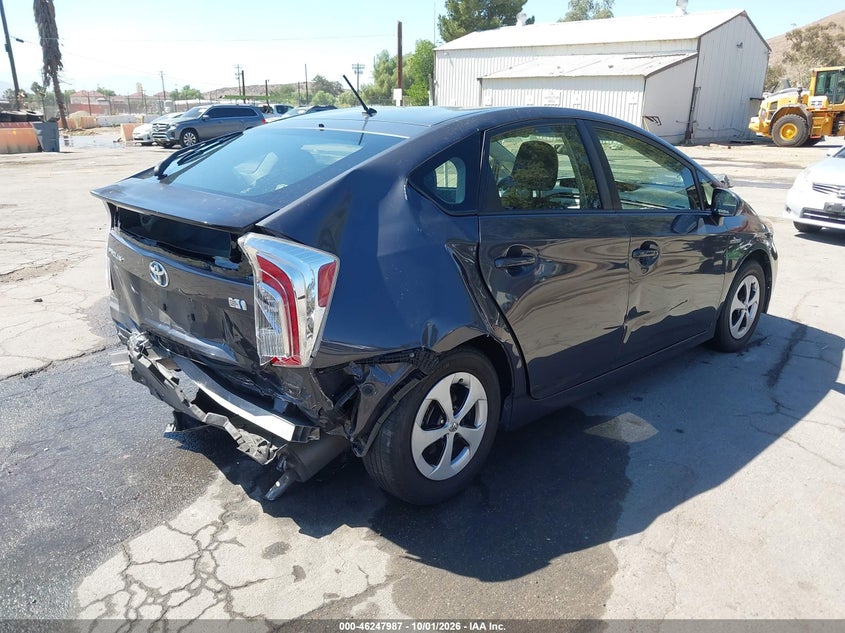 Vin: jtdkn3du8c1497824, lot: 46748013, toyota prius two 20124