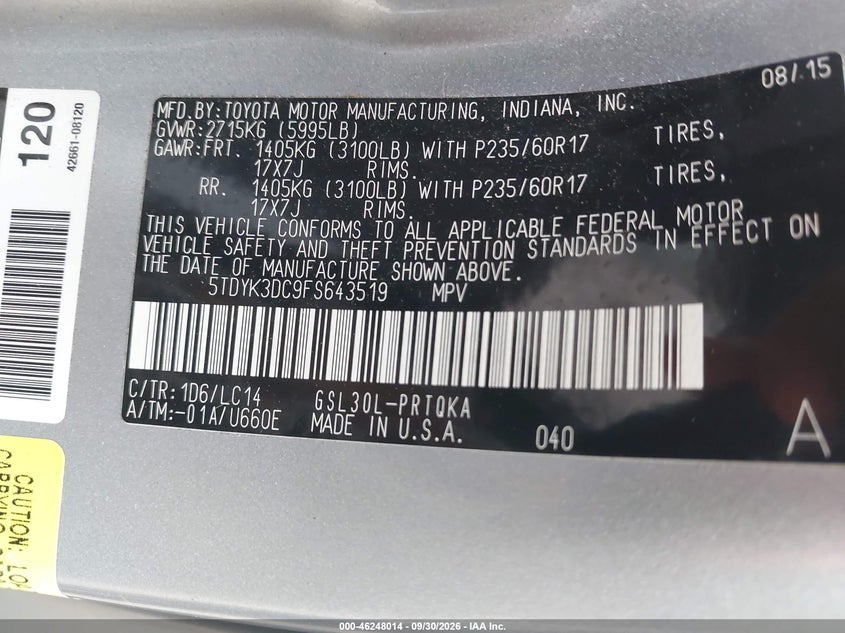 Photo 9 - TOYOTA SIENNA