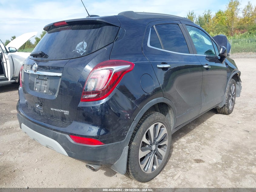 Vin: kl4cjesm3nb507696, lot: 46748118, buick encore awd preferred 20224