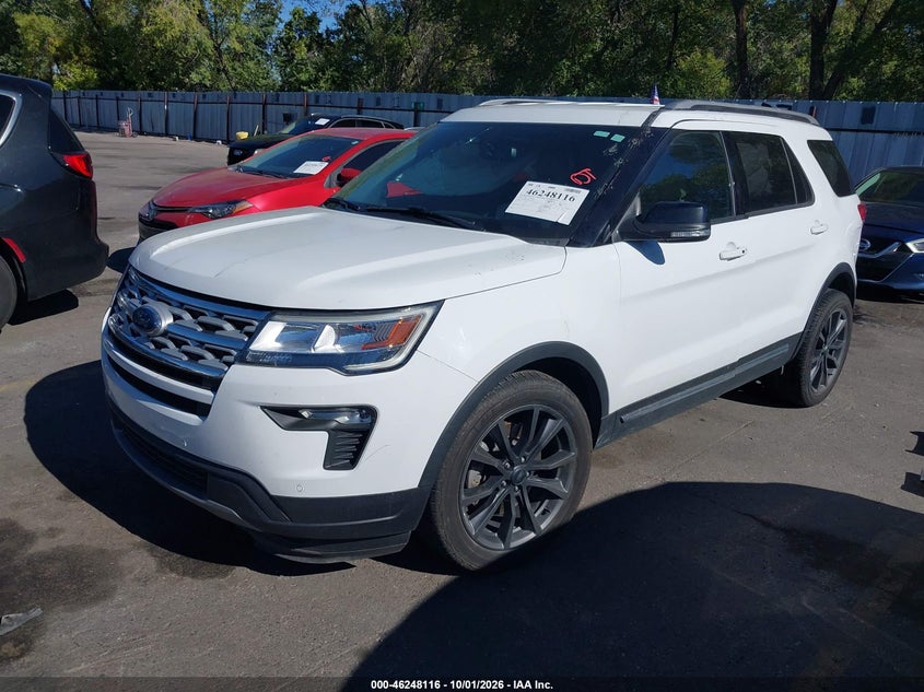Vin: 1fm5k8d83jgc83741, lot: 46748142, ford explorer xlt 20182