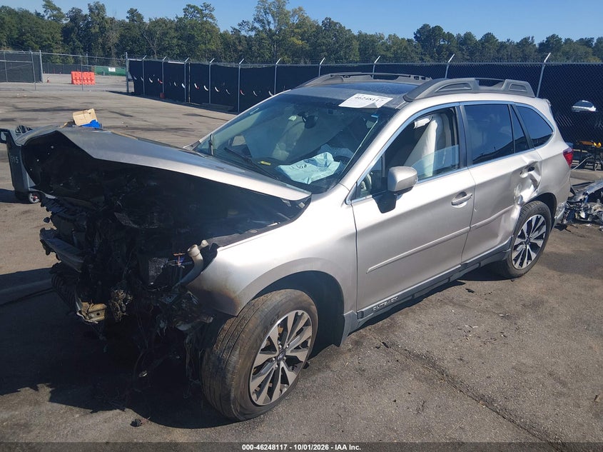 Vin: 4s4bsbnc7g3358668, lot: 46748143, subaru outback 2.5i limited 20162
