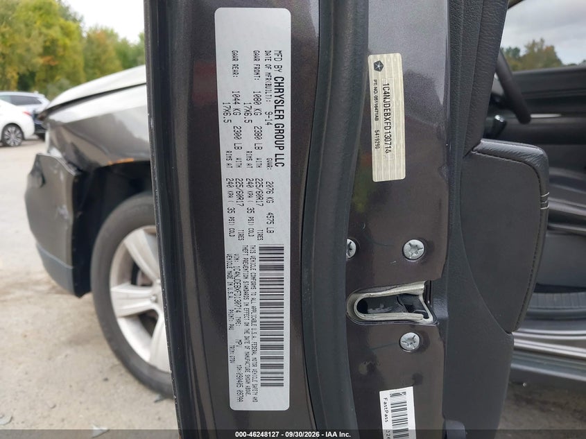 JEEP COMPASS 2015 VIN 1C4NJDEBXFD130714