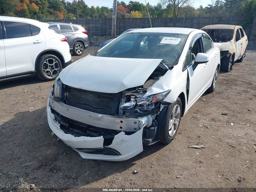 Vin: 2hgfb2f52dh537748, lot: 46748191, honda civic lx 20132