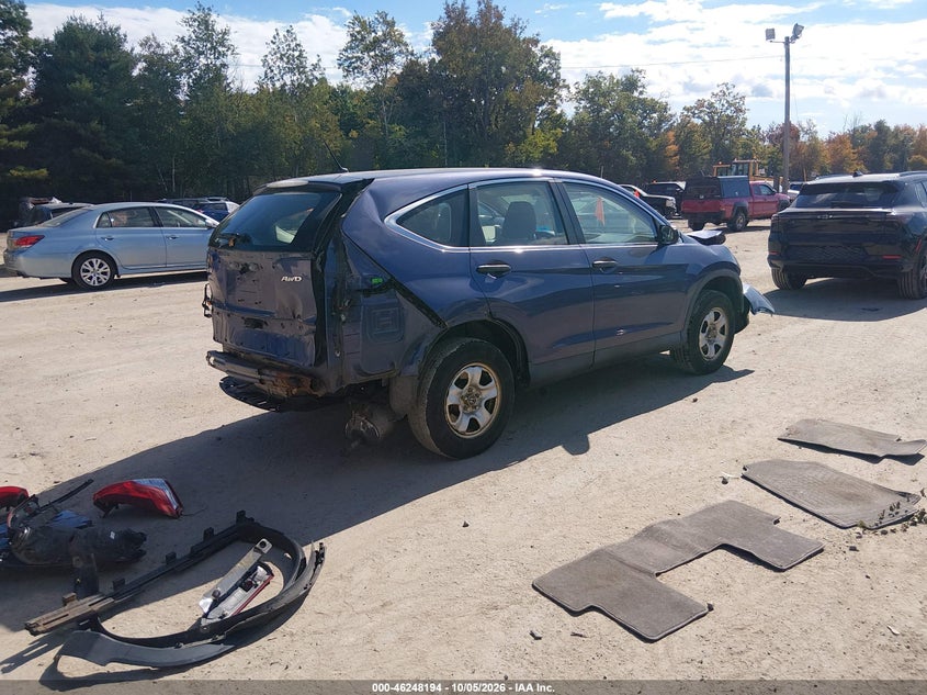 Vin: 2hkrm4h36dh648081, lot: 46748220, honda cr-v lx 20134