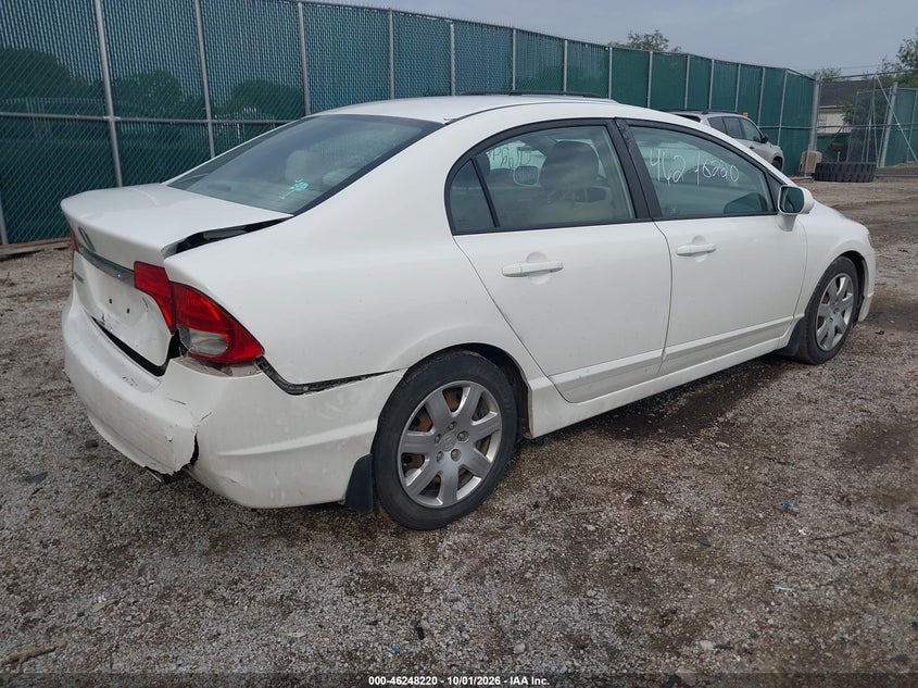 HONDA CIVIC SDN 2009 VIN 1HGFA165X9L007129
