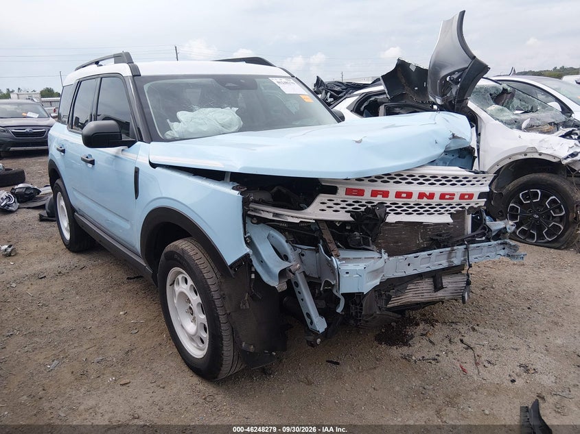 Vin: 3fmcr9gn7sre06767, lot: 46748305, ford bronco sport heritage 20251