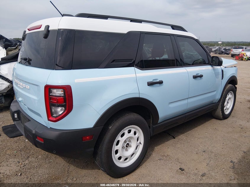 Vin: 3fmcr9gn7sre06767, lot: 46748305, ford bronco sport heritage 20254