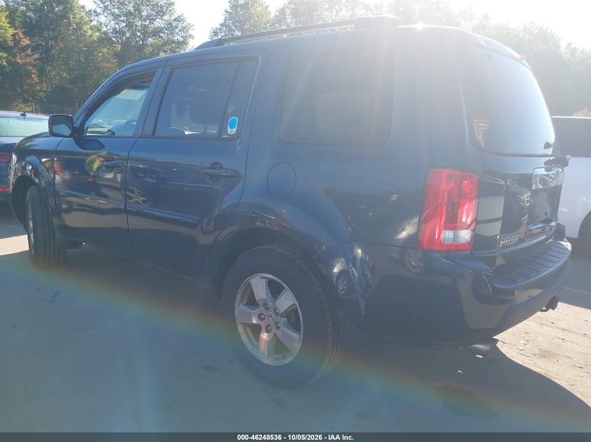 Vin: 5fnyf4h69ab036516, lot: 46748562, honda pilot ex-l 20103