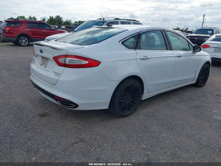Vin: 3fa6p0k90er271221, lot: 46748645, ford fusion titanium 20144