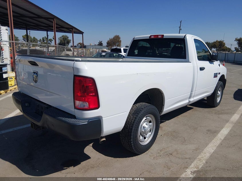 Vin: 3c6lr4at4hg707636, lot: 46748672, ram 2500 tradesman  4x2 8' box 20174