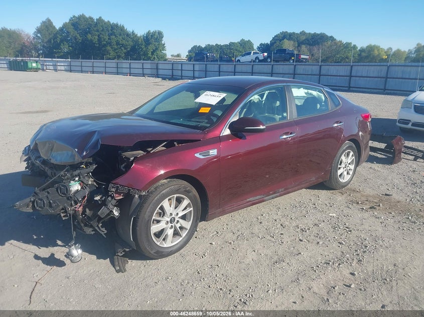 2016 Kia Optima, Front End, IAAI, VIN 5XXGT4L32GG111807 — photo 2