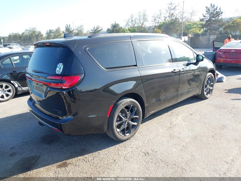Vin: 2c4rc3gg6sr518108, lot: 46748806, chrysler pacifica limited awd 20254