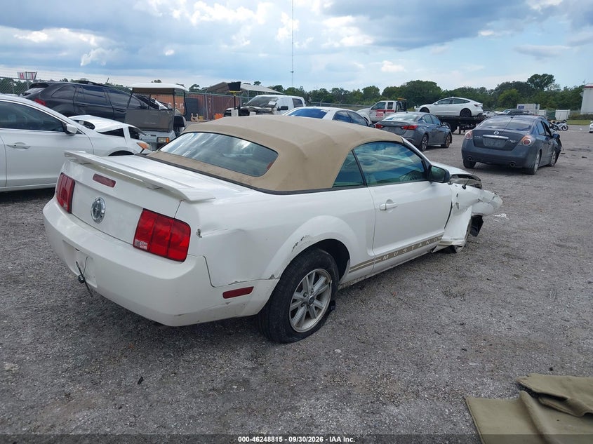 FORD MUSTANG 2006 VIN 1ZVFT84N665127110