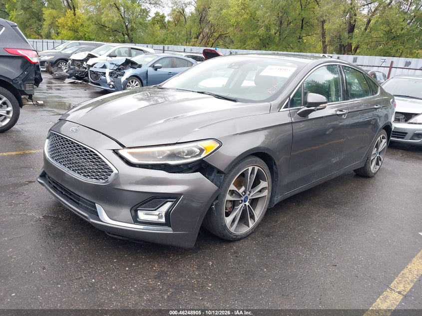 Vin: 3fa6p0d90kr182631, lot: 46748931, ford fusion titanium 20192