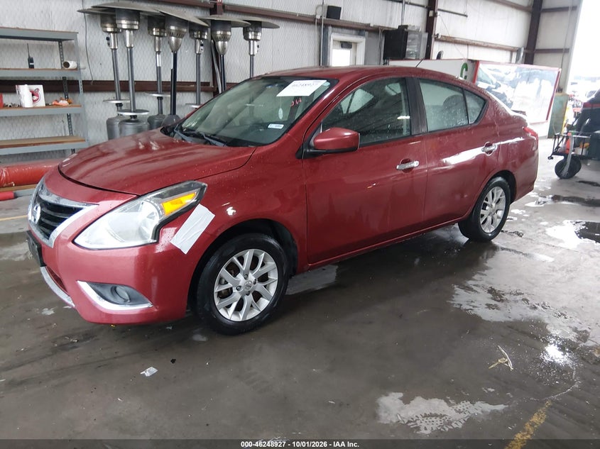 Vin: 3n1cn7ap8jl878592, lot: 46748953, nissan versa 1.6 sv 20182