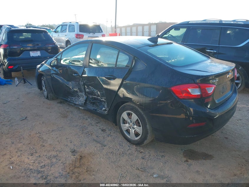 Vin: 1g1bc5sm2j7162680, lot: 46748987, chevrolet cruze ls auto 20183