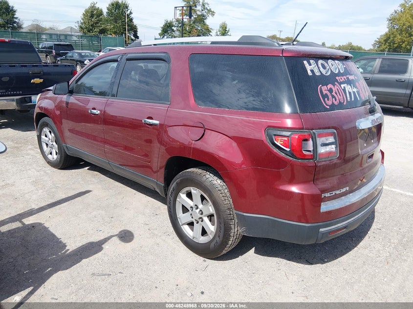 Vin: 1gkkrpkd2fj270779, lot: 46748995, gmc acadia sle-2 20153