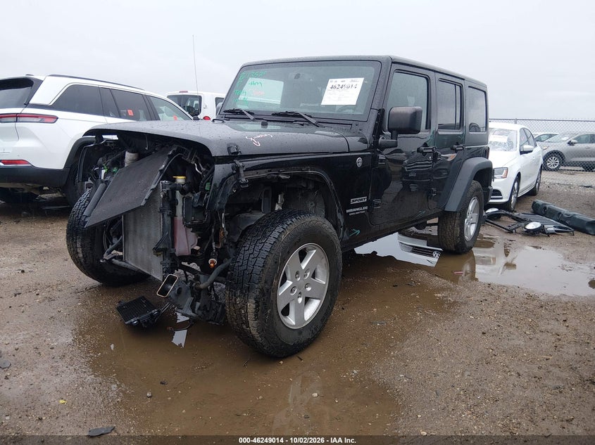 Vin: 1c4bjwdg6hl553567, lot: 46749040, jeep wrangler unlimited sport 4x4 20172