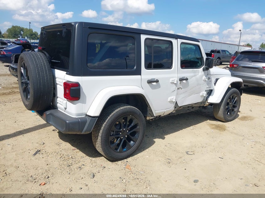 Vin: 1c4jjxp66pw583170, lot: 46749292, jeep wrangler 4xe sahara 4x4 20234