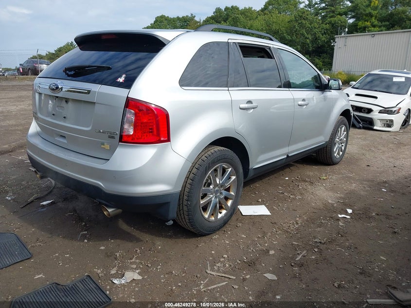 Vin: 2fmdk4kc1dbe15046, lot: 46749304, ford edge limited 20134